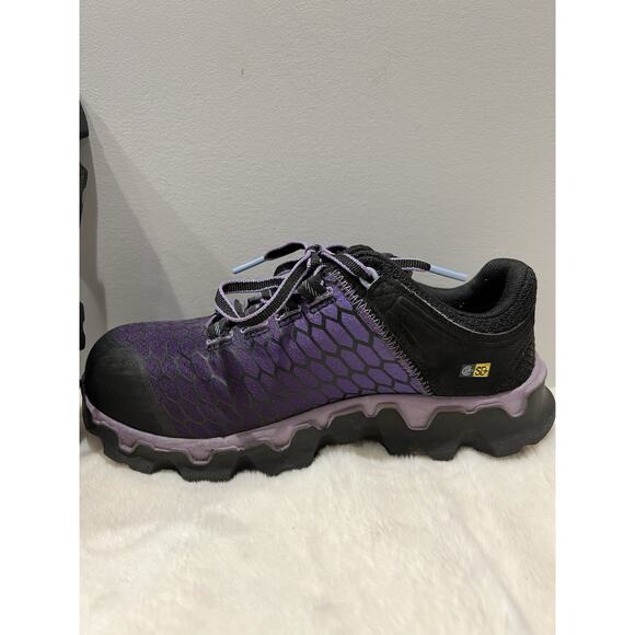 Women's Timberland PRO Powertrain Sport Alloy Toe Work Purple Sneaker Size 6W - Picture 8 of 11